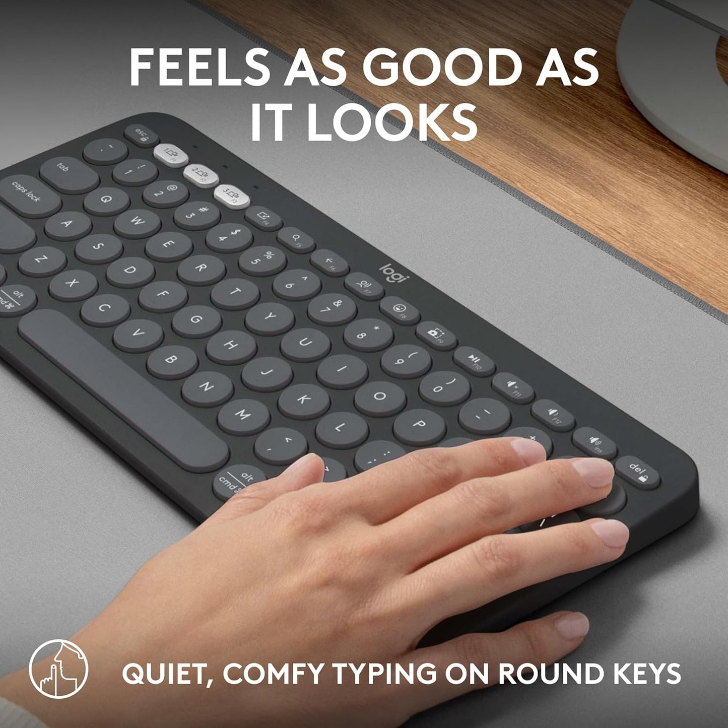 Logitech 920-011775 Pebble Keys 2 K380s Bluetooth Keyboard