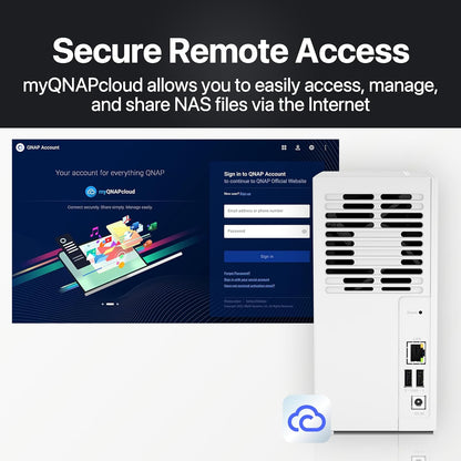 QNAP TS-233-24WD-US 4TB Preconfigured RAID 1 NAS