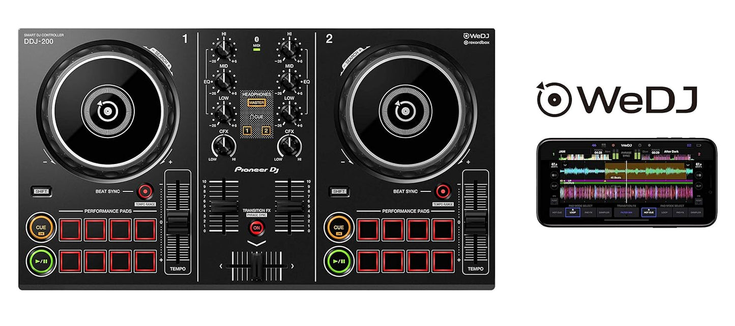 Pioneer DJ DDJ-200 Smart DJ Controller Portable