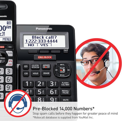 Panasonic KX-TGF944B Cordless Phone 4 Handsets