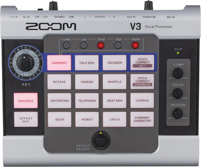 Zoom V3 Vocal Processor Multi-Effects USB Audio Interface