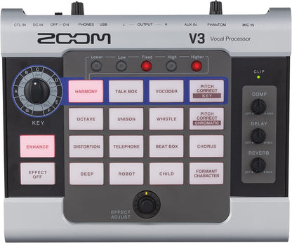 Zoom V3 Vocal Processor Multi-Effects USB Audio Interface