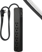 GE 62692 6-Outlet Surge Protector Power Strip