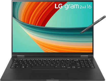 LG gram 16T90R 2in1 Laptop: i7 Evo, 16GB, 512SSD, Touchscreen
