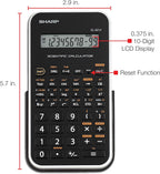 Sharp EL501XBWH Scientific Calculator - 10-Digit LCD