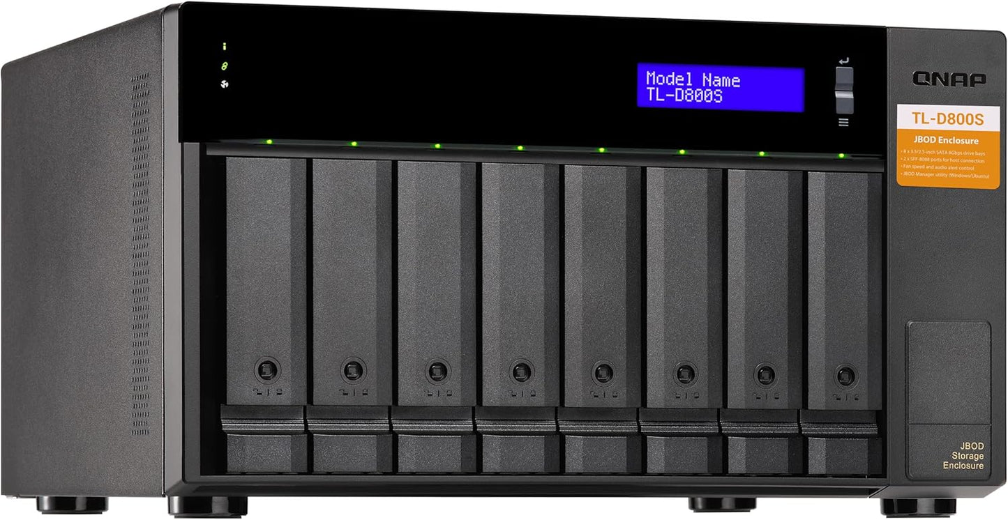 QNAP TL-D800S 8-Bay JBOD Storage Enclosure SATA