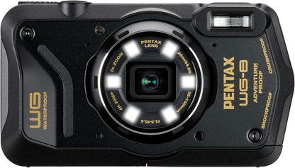 Pentax 01492 WG-8 Black Waterproof Adventure Camera