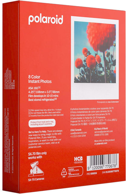 Polaroid 6004 Color Film for SX-70 Cameras