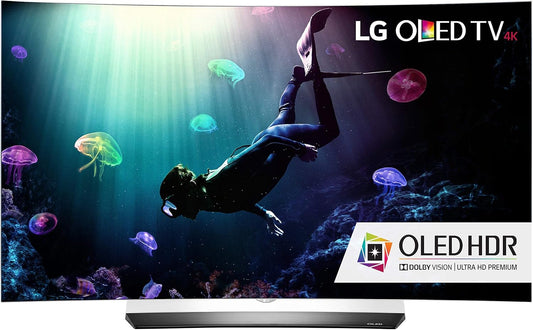 LG OLED65C6P 65-Inch 4K Ultra HD Curved OLED TV (Renewed)
