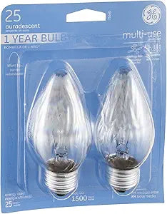 GE 75340 Flame Shaped 25 Watt Light Bulbs (4-Pack)