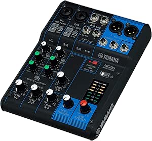 Yamaha MG06 6-Input Compact Mixer - Stereo Audio Mixing Console