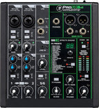 Gravity PROFX6V3+XLR Mackie 6-Channel Mixer XLR Cables Bundle