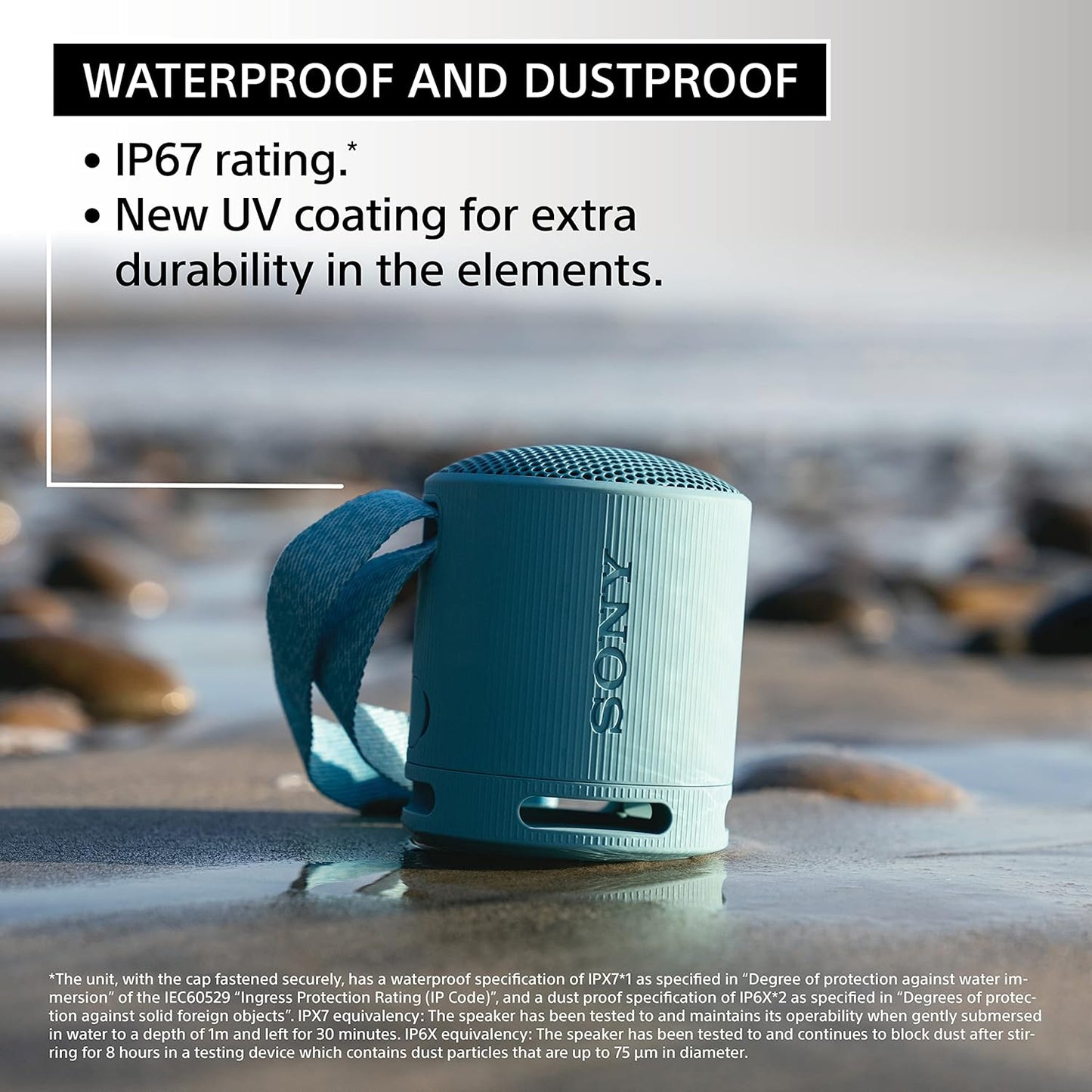 Sony SRSXB100/B Compact Wireless Bluetooth Speaker - Black