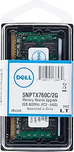Dell SNPTX760C/2G 2GB DDR2 800MHz SODIMM Memory