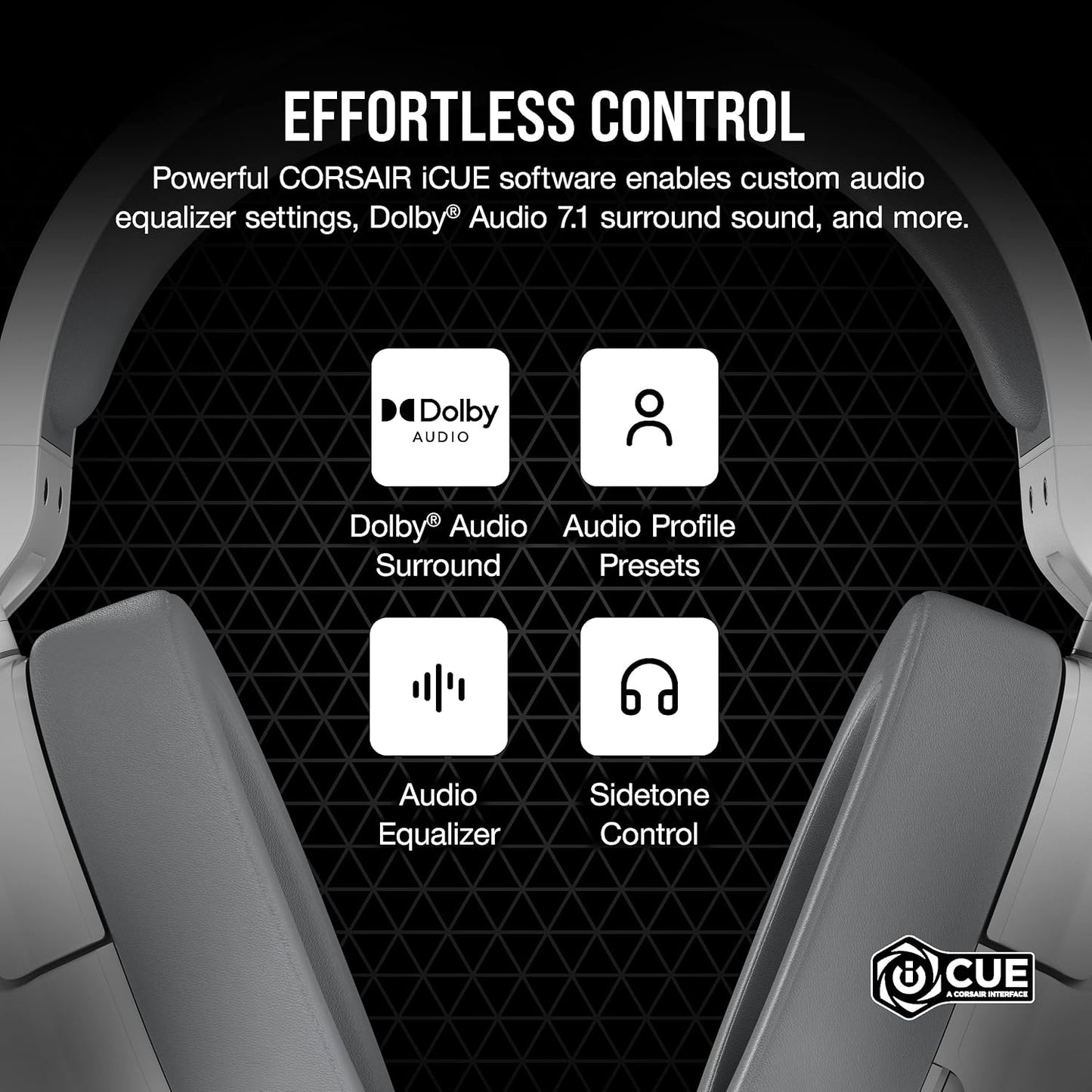 Corsair CA-9011390-WW HS55 Surround v2 Gaming Headset White