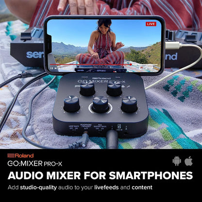 Roland GOMIXERPX Smartphone Audio Mixer Livestreaming