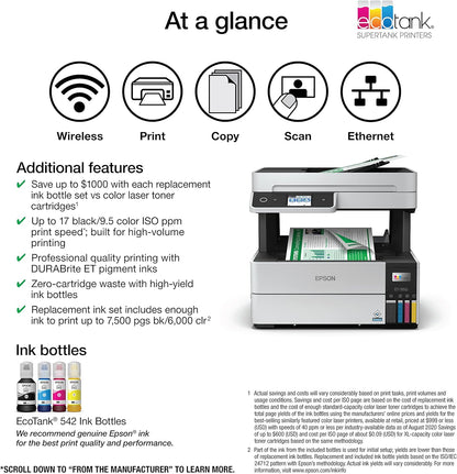 Epson EcoTank Pro ET-5150 Wireless Color Supertank Printer