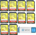SanDisk 32GB_SD_Extreme_x10_R3 Extreme SD Card 10-Pack 4K
