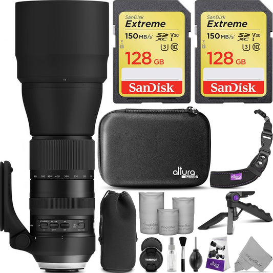 Tamron SP 150-600mm G2 Lens, Canon DSLR, Accessory Bundle