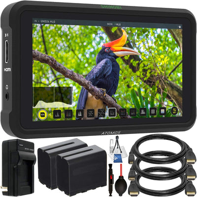 Atomos Shinobi 5.2" 4K HDMI Monitor Bundle - Accessories Included