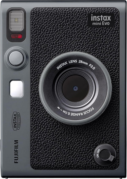 Fujifilm INSTAX Mini EVO Dark Silver Instant Camera Bundle