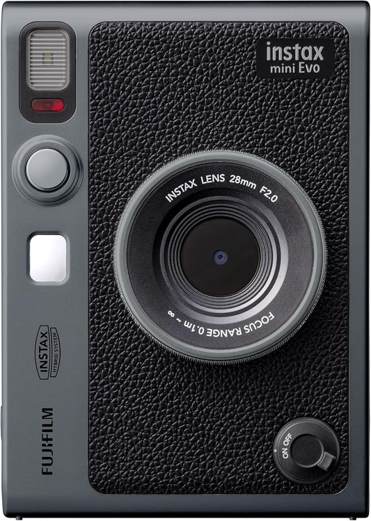 Fujifilm INSTAX Mini EVO Dark Silver Instant Camera Bundle