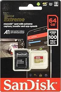 SanDisk SDSQXAF-064G-GN6MA 64GB Extreme microSDXC UHS-I Card — main product image