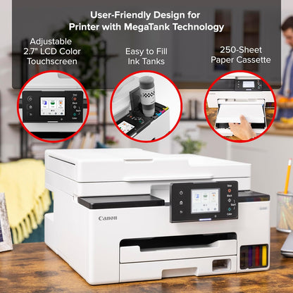 Canon 6171C002 MegaTank GX2020 Wireless All-in-One Printer