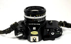 Nikon Em SLR Film Camera - 35mm, 50mm f/1.8 Lens - Black