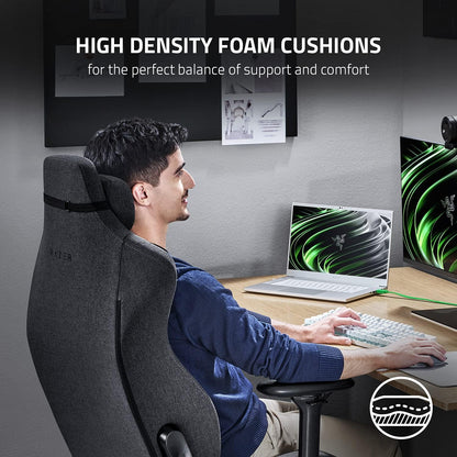 Razer RZ38-03950300-R3U1 Iskur XL Fabric Gaming Chair - Dark Gray