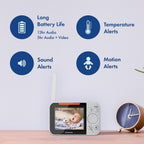 Panasonic KX-HN4001W Long Range Video Baby Monitor