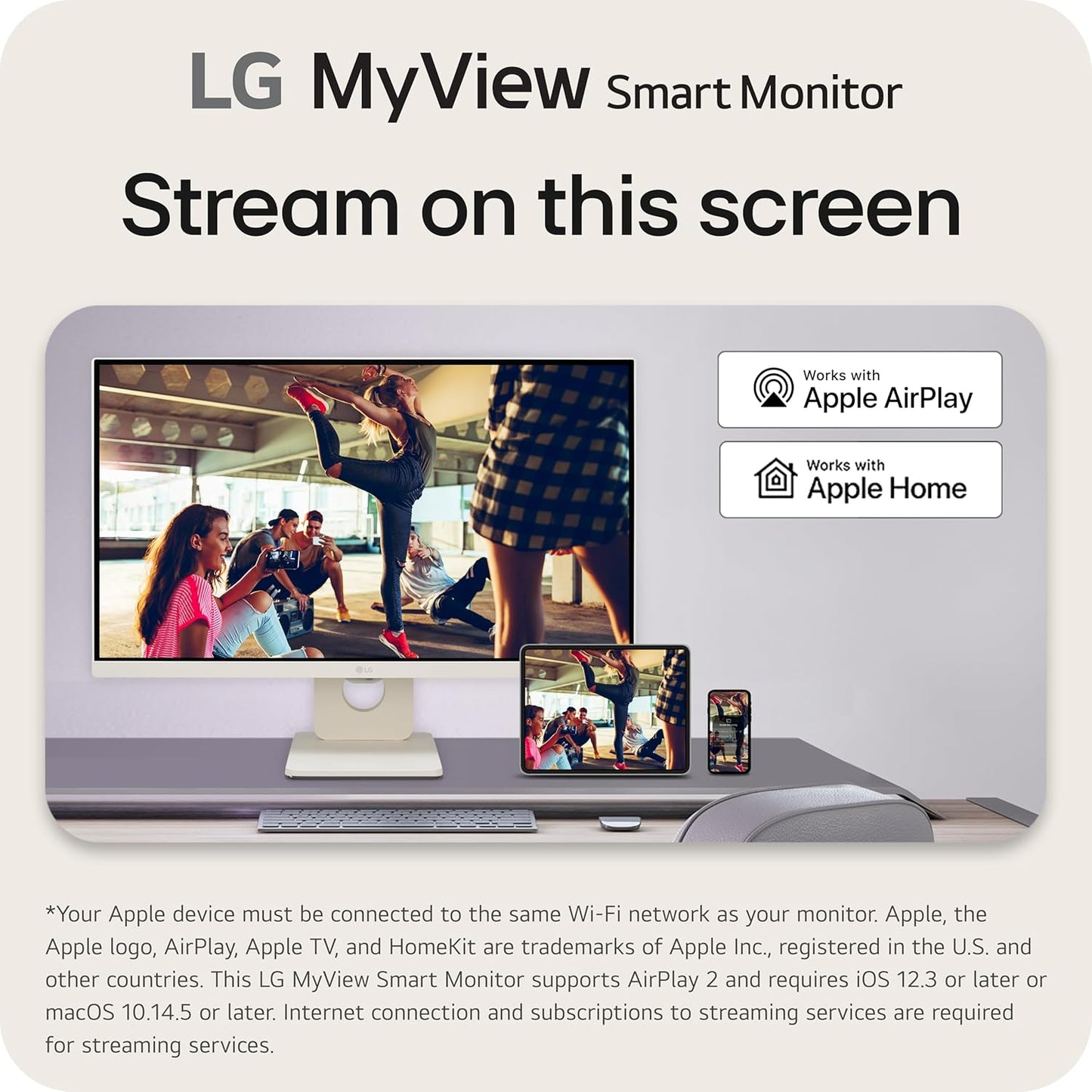LG 25SR50F-W MyView 25-Inch Smart Monitor