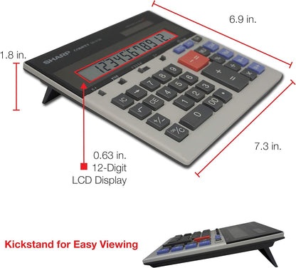 Sharp QS-2130 - 12-Digit Twin Powered Desktop Calculator