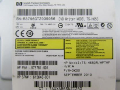 HP TS-H653 DVD±RW DL Lightscribe SATA Drive