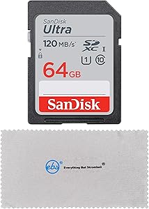 SanDisk SDSDUNR-064G-GN6IN 64GB Ultra SD Card EOS M200 Bundle