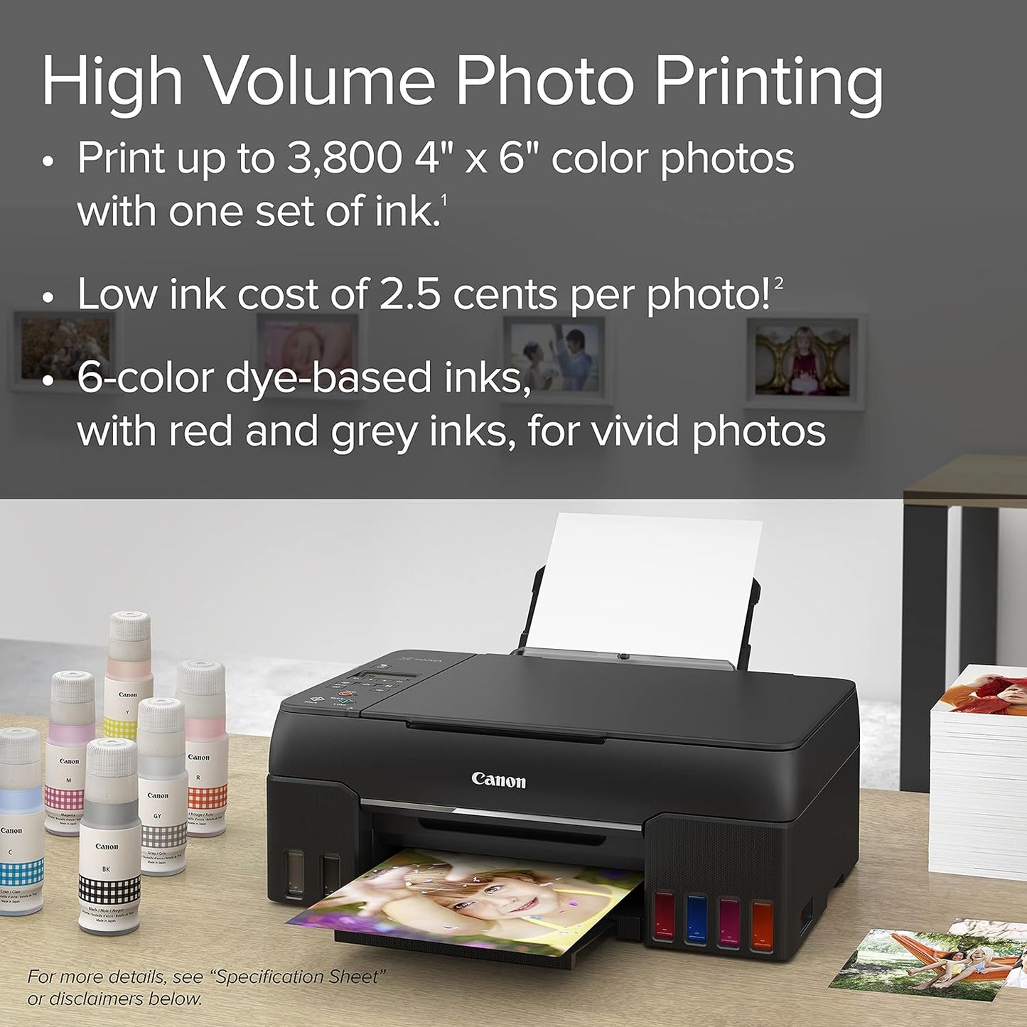 Canon 4620C002 PIXMA G620 Wireless MegaTank Photo Printer