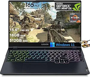Lenovo Legion 5 Gaming Laptop - Ryzen 7, RTX 3050 Ti, 165Hz