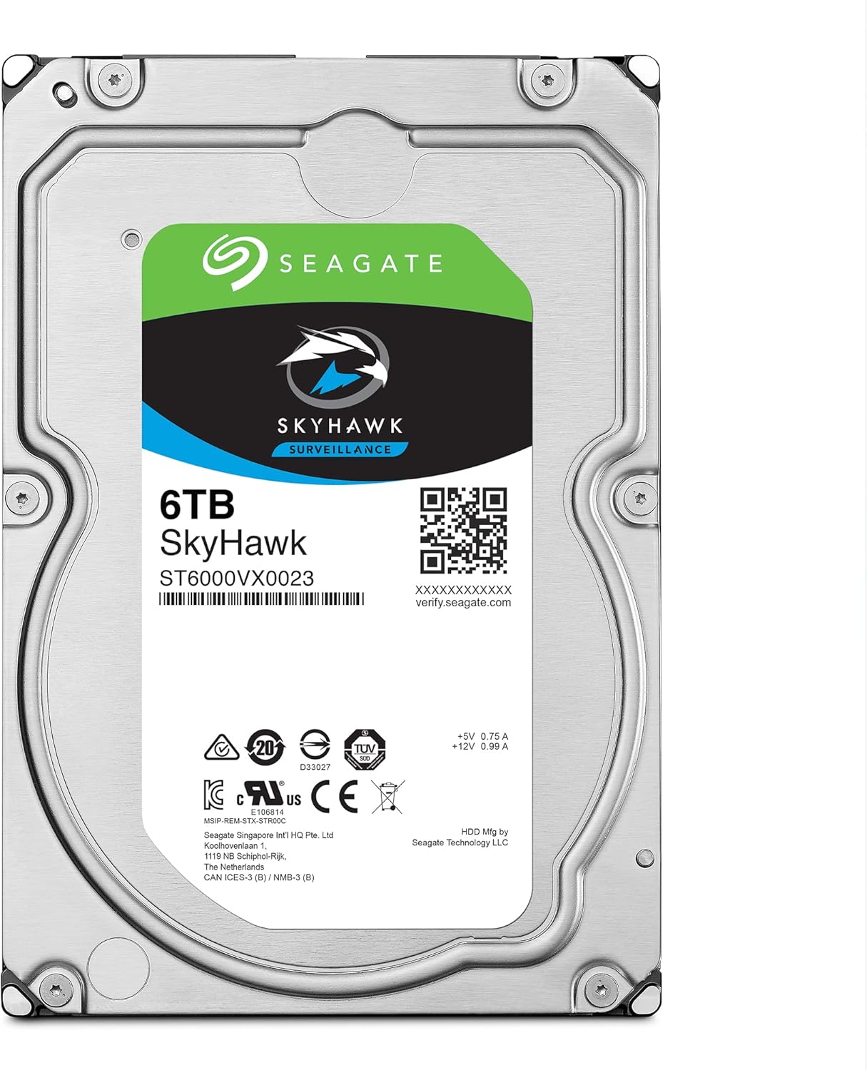 Seagate ST6000VXZ01 6TB SkyHawk Surveillance HDD
