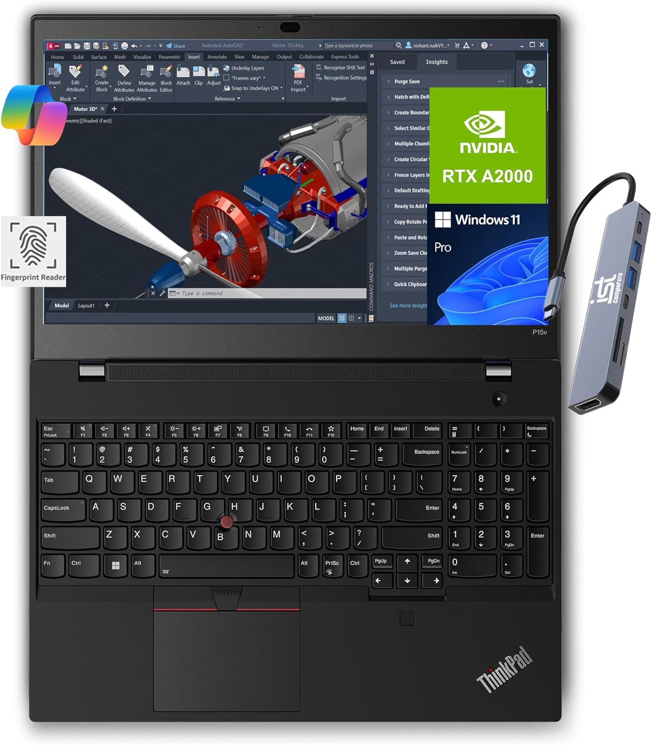 Lenovo Thinkpad P15v Mobile Workstation i7 RTX A2000