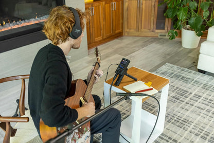 Zoom R4 MultiTrak Recorder Podcast Mic Headphones Bundle