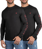 Spyder Mens Crew Neck Long Sleeve Undershirts 2-Pack
