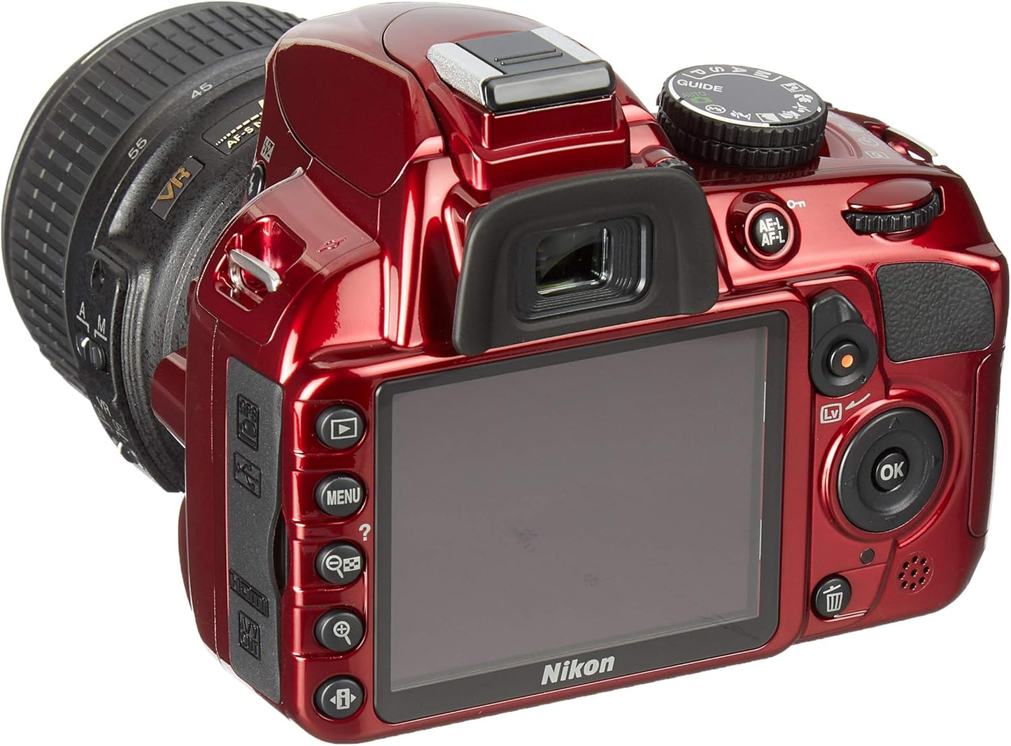 Nikon FBA_25486 D3100 18-55mm VR Red Digital SLR