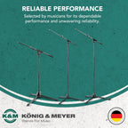 K&M 21075.500.55 Tripod Microphone Stand Boom Arm