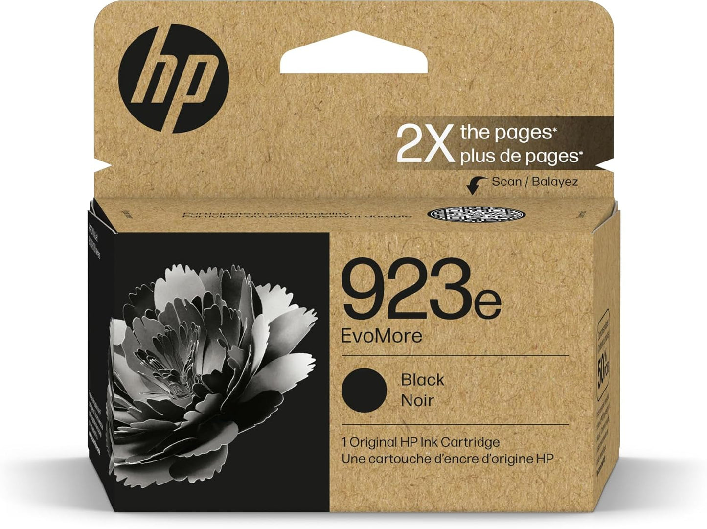 HP 4K0T7LN 923e EvoMore Black Ink Cartridge - High Yield