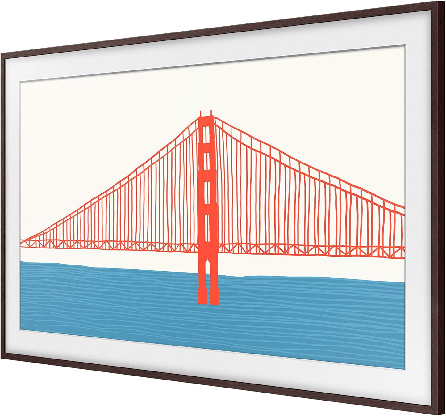 Samsung SAMSUNG (2021 50" Modern Brown Frame Bezel