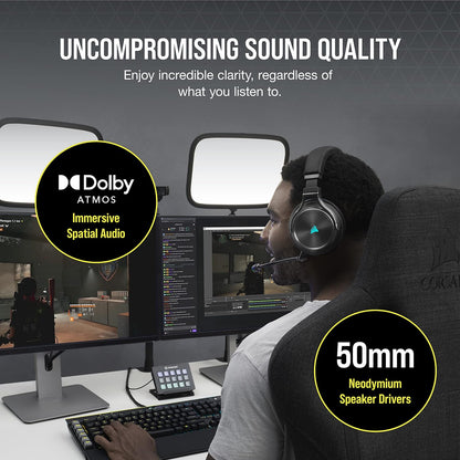 Corsair CA-9011188-NA VIRTUOSO RGB Wireless XT Gaming Headset