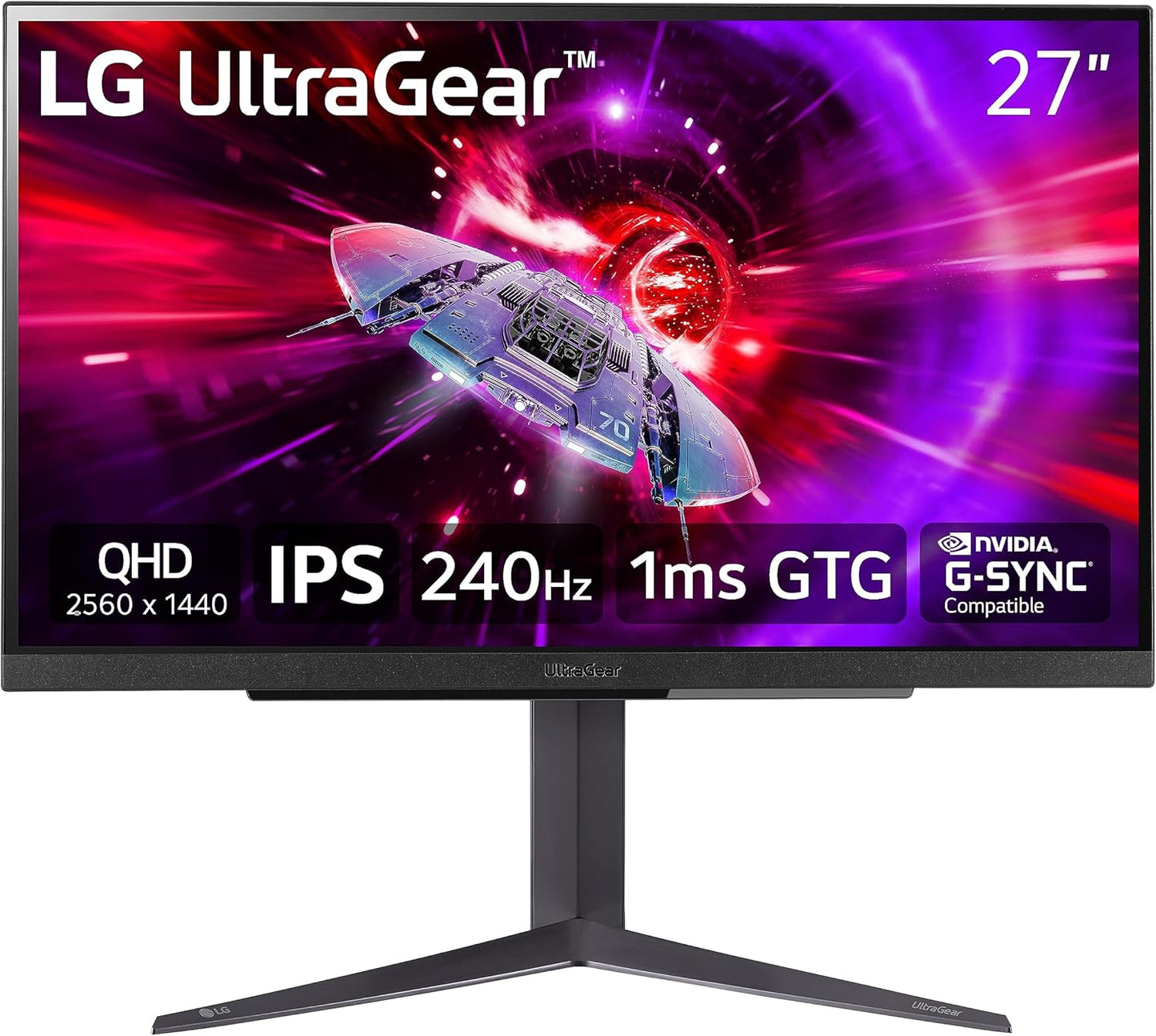 LG 27GR83Q-B.AUS 27" UltraGear QHD 240Hz 1ms Gaming Monitor