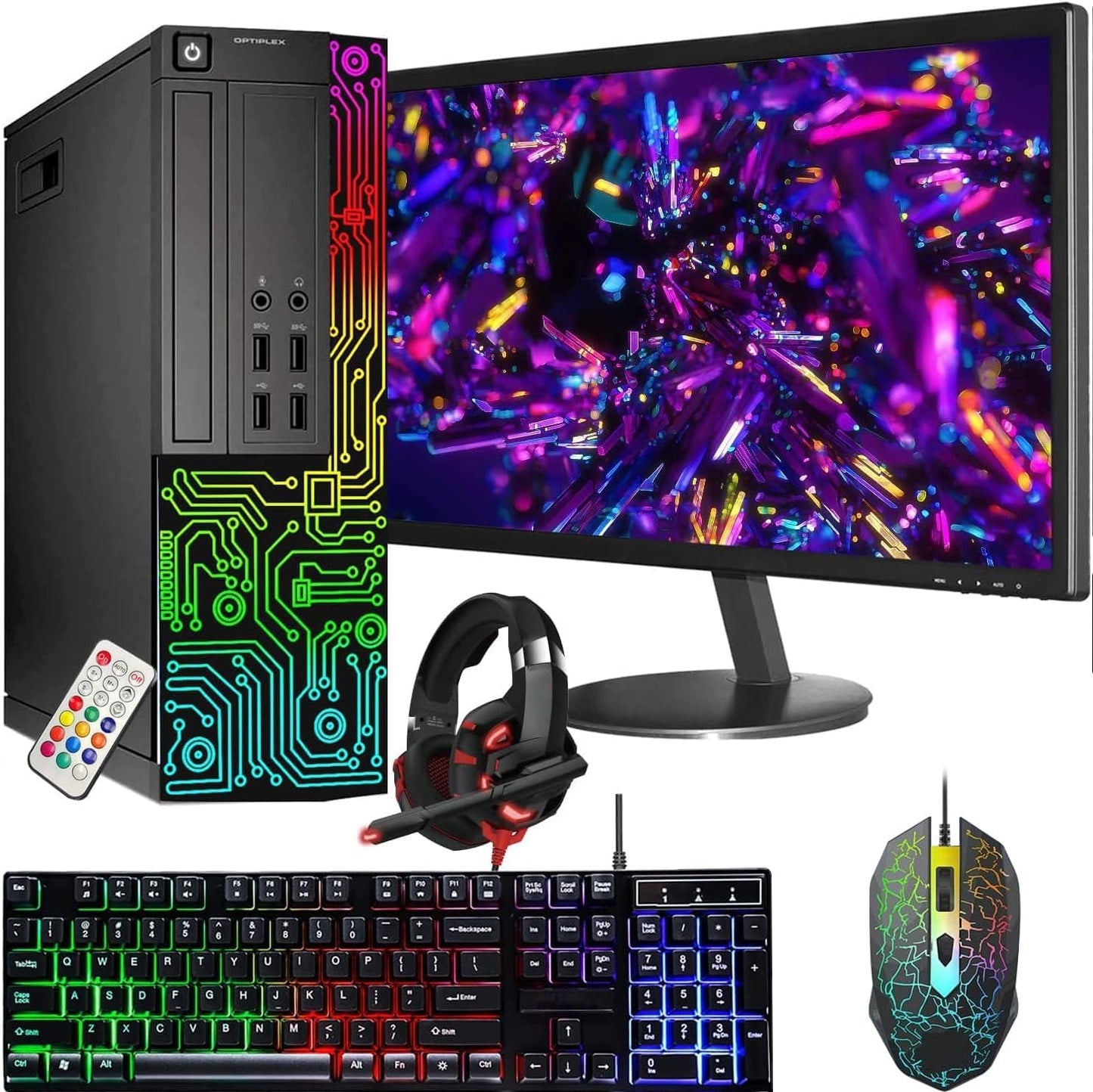 Dell OptiPlex i7 RGB Gaming PC Renewed