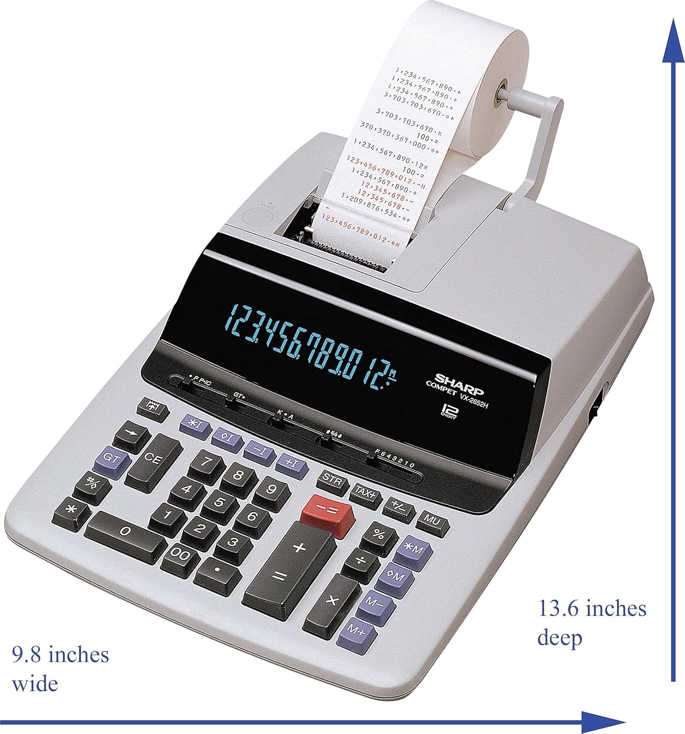 Sharp VX2652H Two-Color Printing Calculator