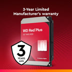 WD WD40EFPX 4TB Red Plus NAS Internal Hard Drive